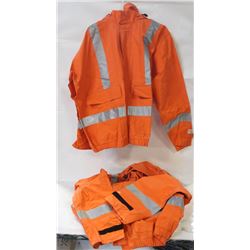 GROUP OF 2 NEW NASCO HI-VIZ RAINJACKETS-2XL