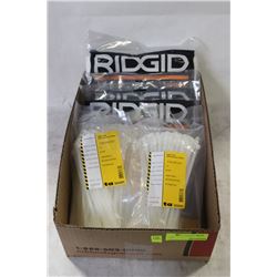 5 BAGS OF ZIP-TIES & (2)RIGID 6-9 GALLON FILTERS