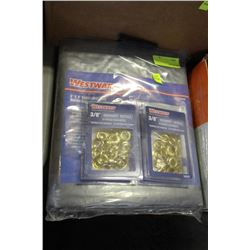 WESTWARD 6' X 8' INDUSTRIAL TARP, 2 PACKS OF