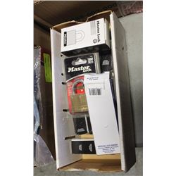 FLAT OF ASSORTED PADLOCKS APPROX 14