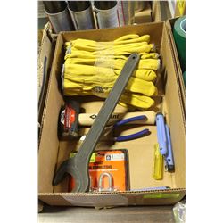 FLAT W/ NEW HAND TOOLS: MINI GARANT SLEDGE, ANGLE-