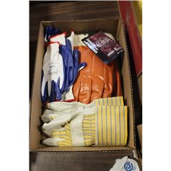 FLAT OF ASSORTED LIGHT-HEAVY DUTY GLOVES