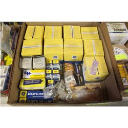 FLAT OF ASSORTED GE BEAM-LAMPS & AUTOMOTIVE BULBS