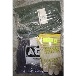 3 PIECE LOT: XL  AGO SHOPCOAT, SPLIT LEATHER