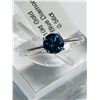 Image 1 : 6) 10KT GOLD BLUE DIAMOND RING