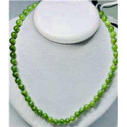 25) STERLING SILVER CANADIAN JADE NECKLACE