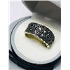 Image 2 : 26) STERLING SILVER MARCASITE RING