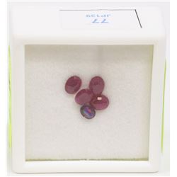 27) GENUINE RUBIES ASSORTED SIZE GEMSTONES