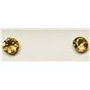 Image 2 : 35) 14KT GOLD CITRINE EARRINGS