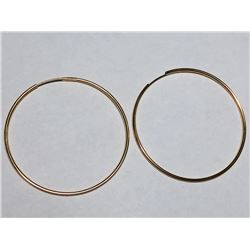 47) 10KT GOLD HOOP EARRINGS