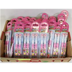FLAT OF SHOPKINS TOOTHBRUSHES