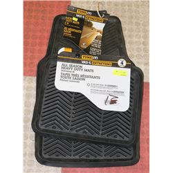 4PC ALL SEASON UNIVERSAL FIT CAR MATS