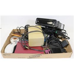 FLAT OF ASSORTED ITEMS INCLUDING SONY E-READER,