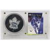 Image 1 : MATS SUNDIN ROOKIE CARD AND NHL PUCK