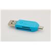 Image 1 : NEW USB 2.0 ALL-IN-ONE CARD READER (BLUE)