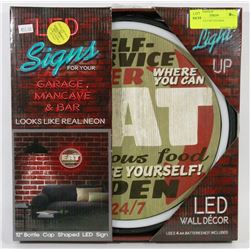 12" BOTTLE CAP LED SIGN