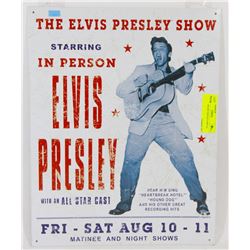 ELVIS CONCERT REPLICA METAL SIGN