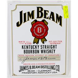 JIM BEAN METAL SIGN