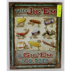 FISHING HUMOR MANCAVE  SIGN