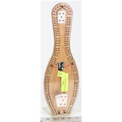 BOWLING PIN CRIB BOARD.