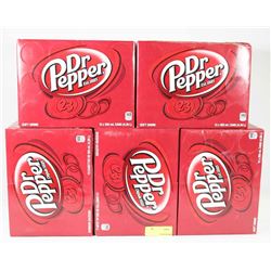 5 CASES OF DR PEPPER SODA POP