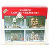 Image 1 : 12PC LIGHTED XMAS VILLAGE