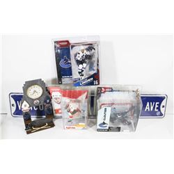 NHL MEMORABILIA INCL VANCOUVER CANUCKS AVE METAL