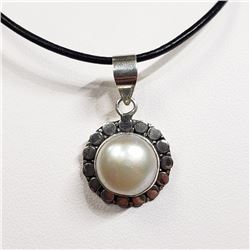 2) STERLING SILVER FRESHWATER PEARL NECKLACE