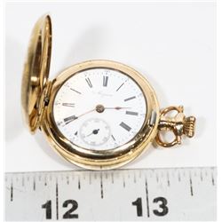 MIGNON HUNTER CASE SWISS MADE GOLD PLATE POCKET