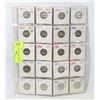 Image 1 : SHEET OF CANADIAN NICKELS 1957-1965