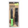 Image 1 : OLYMPIA NEW HUNTING KNIFE WITH SHEATH GREEN HANDLE