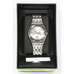 LOUIS ARDEN SILVER-TONE WATCH -