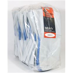 SET OF 12 GANDER BRAND WORK MITTS.