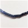 Image 3 : 28) 14K YELLOW GOLD SAPPHIRE BEAD NECKLACE