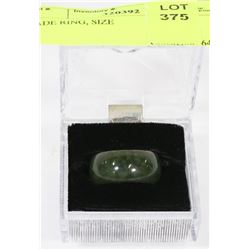 JADE RING, APPROX SIZE 8.5