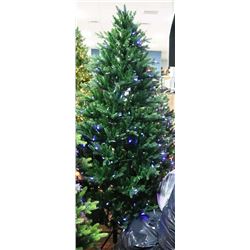 7.5 FT CHRISTMAS TREE "E" ALL LIGHTS WORK WITH BOX