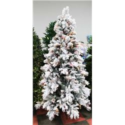 7.5FT CHRISTMAS TREE "F" ALL LIGHTS WORK WITH BOX