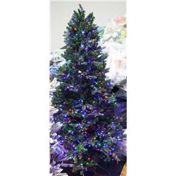 7.5 FT CHRISTMAS TREE "G" ALL LIGHTS WORK WITH BOX