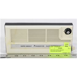 VINTAGE SUPER MIDGET TRANSISTOR RADIO