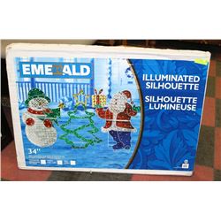 LIGHT UP SANTA CLAUS DISPLAY 34"