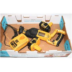 BOX W/DEWALT DC-385 CORDLESS 18V