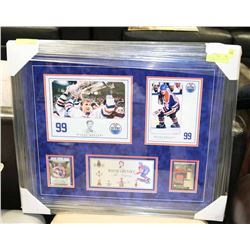 20"X24" FRAMED WAYNE GRETZKY WITH ULTIMATE