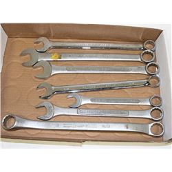 LOT OF LARGE SIZE STANDARD WRENCHES