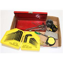 TOOL LOT: INCLUDES DRILL BITS HOLE SAW KITS, ALLEN