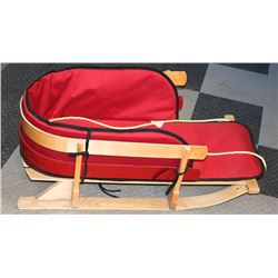 KIDS SOLID WOOD RUNNER-STYLE PULL SLED