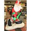Image 1 : LARGE BLOW-UP SANTA W/HOCKEY STICK &