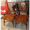 Image 1 : 2 TRADITIONAL OAK ARM CHAIRS