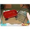 Image 1 : MINI SHOPPING CART AND RADIO FLYER WAGON - TOYS