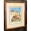 Image 1 : GOLFER PRINT -  JAN WOOSNAM 22” X 18”, WOODEN