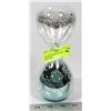 Image 1 : DECORATIVE HOUR GLASS WITH BLUE SAND.